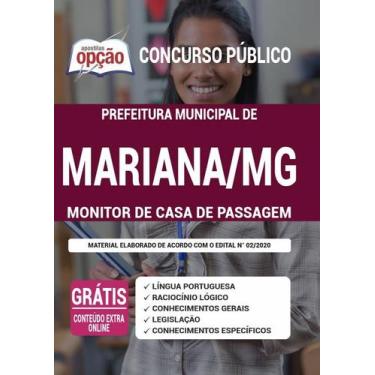 Imagem de Apostila Prefeitura de Mariana - MG - Monitor de Casa de Passagem - Ap