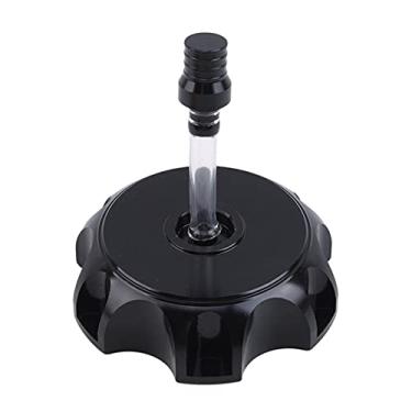 Imagem de Tampa de combustível, peças de acessórios de motocicleta de alumínio CNC universal, tampa de tanque de gasolina para sujeira / pit bike quadriciclo para a maioria das motocicletas (preto)