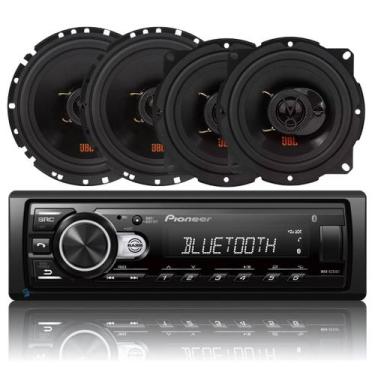 Imagem de Som Automotivo Mp3 Player Pioneer Bluetooth Usb Mvh-s235bt + 4 Alto Fa