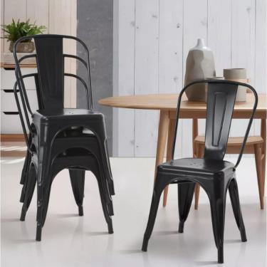 Imagem de Kit 8 Cadeiras Tolix Industrial Aço Reforçado Universalmix