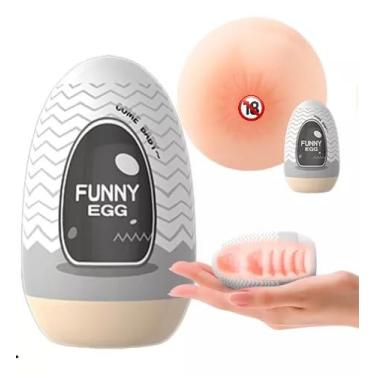 Imagem de Egg Ovo Mastubador Egg Flexivel Texturas Variadas Toque Extra Macio (Preto)