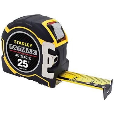 Imagem de Regra de fita Stanley FATMAX com trava automática, FMHT33338L, Black/Yellow, 25'