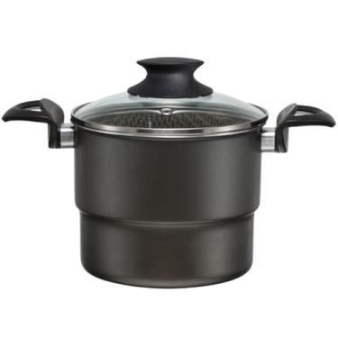 Imagem de Cuscuzeira 16cm Antiaderente Com Tampa de Vidro 2,6L | Marcolar