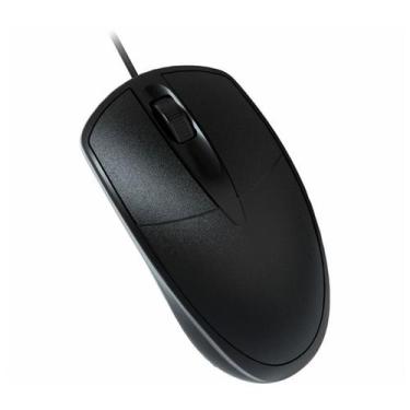 Imagem de Mouse Óptico MO-E333 Usb 1000 dpi Básico escritorio Sem Logo - Kmex