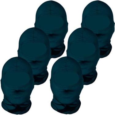 Imagem de Kit 6 balaclavas balaclava touca toca ninja bandana UV50+ - EX311, Azu