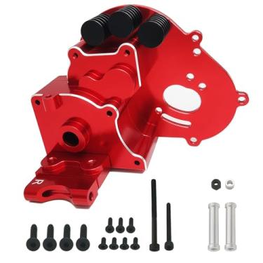 Imagem de XZ02D RED Aluminum Transmission Case Gearbox Upgrade Parts Fit for 1/10 2WD Traxxas Slash/VXL, Stampede/VXL, Rustler/VXL, Bandit/VXL, Bigfoot RC Car. Replace of Traxxas #3691/A