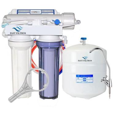 Imagem de Filtro Osmose Reversa 4 Estágios Com Tanque 190 litros/dia - Hydronix,