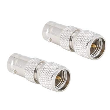 Imagem de QANYEGN 2 peças BNC fêmea para adaptador UHF, adaptador de conector de antenas coaxiais de latão, adaptador coaxial de baixa perda para substituição