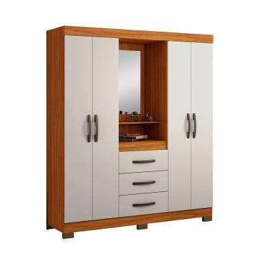 Imagem de Guarda-Roupa Notável Capela Solteiro 4 Portas 3 Gavetas NT5015
