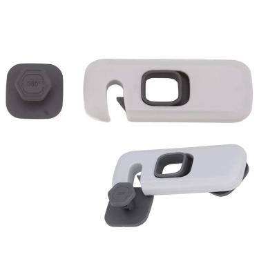 Imagem de Fechadura Trava de Segurança Armario Geladeira Gaveta Bebe Criança Protege Evita Acidente Multiuso Resistente