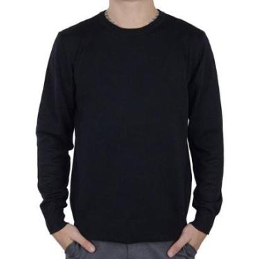 Imagem de Blusa Masculina Broken Rules Sueter Tricot Preta - 590202-Masculino