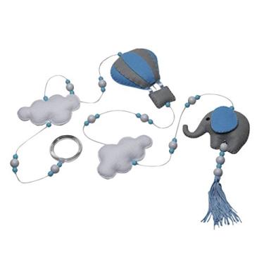 Imagem de Potinho de Mel Pingente De Cortina Elefante Balão Azul