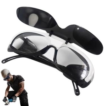 Imagem de Óculos de soldagem escurecimento automático, óculos de solda - Óculos de soldagem de escurecimento automático - Óculos de sol soldador de proteção UV, proteção anti-UV Lente anti-arranhão, óculos prot