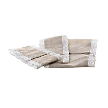 Imagem de Potinho de Mel Jogo De Capas De Tecido Para Kit Higiene Bebê Menina Menino Bege