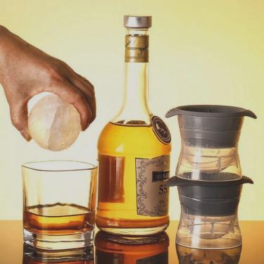 Imagem de Forma De Gelo Esfera Bola Silicone Grande Redonda Bar Whisky