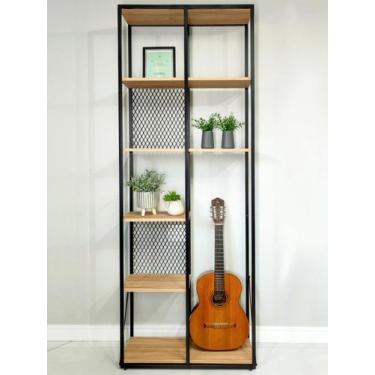 Imagem de Estante Ritmic desmontada Estilo Industrial - Casa Quentinha, MDF Sava