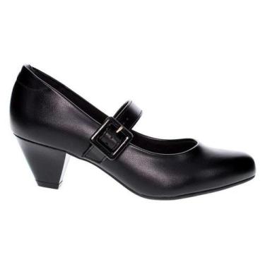 Imagem de sapato feminino modare boneca salto baixo ultra conforto, Preto, 37