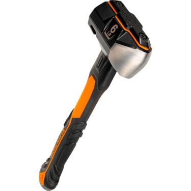 Imagem de Klein Tools Marreta H80606, martelo de cunha de 2,7 kg com cabo de fibra de vidro, resistente, design resistente a choques para golpes e demolição, inclui orifício de cordão