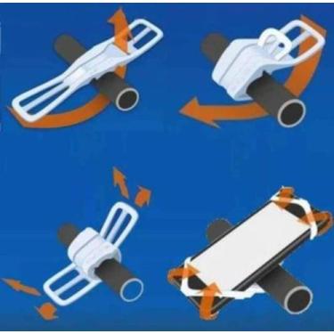 Imagem de Suporte Elástico de silicone para celulares 5 Unidades use para ver GP