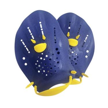 Imagem de Vaveren 1 par de pás de nadar, remos para treinamento de natação, acessórios para equipamentos de exercício de piscina , Crianças Azul