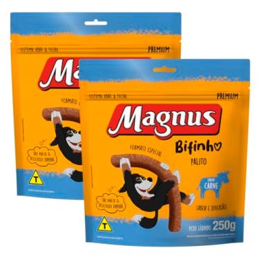 Imagem de Petisco para Cães Magnus Beef Palitos Carne 250g Cachorro 2 Unidades