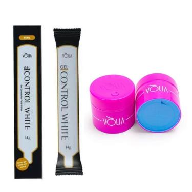 Imagem de Refil Gel Control White Volia 14G + Pote Eco Duo Volia 30G