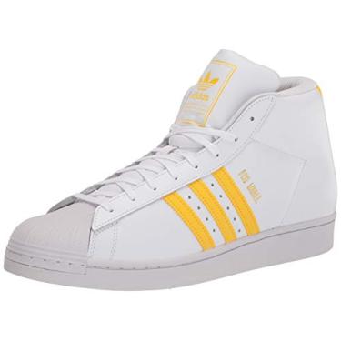 Imagem de adidas Originals Tênis masculino Pro Model Branco/Wonder/Branco, 38 M EUA, Branco/Maravol/Branco