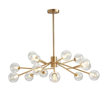 Imagem de Candelador de meados do século 18 luzes Sputnik lustre