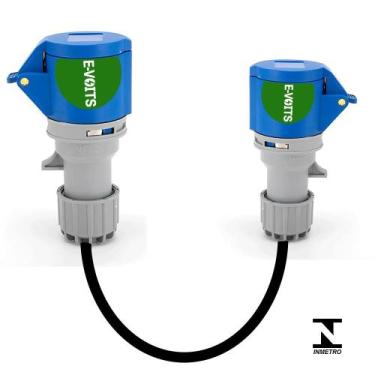 Imagem de Adaptador 32a Para 16a Carregador Portátil Carro Elétrico - Evoits