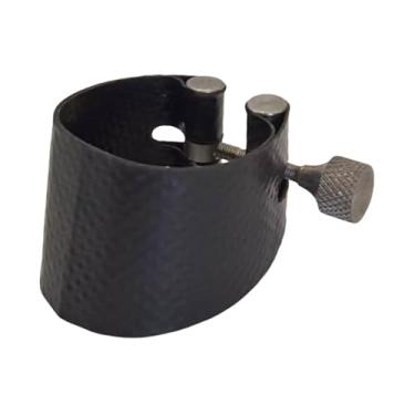 Imagem de menolana Abraçadeira para saxofone em couro PU, fácil instalação, profissional, compacta, ajustável, para saxofones baixos, professores iniciantes