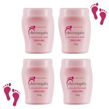 Imagem de Kit 4 Creme para afinar os pés - Dermopés 130g - Abelha Rainha