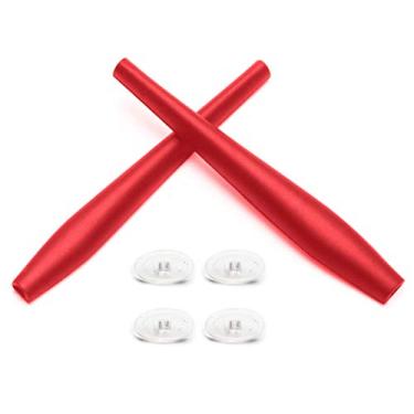 Imagem de Eye Opening Stuff Kits de borracha para substituição e nariz compatíveis com óculos de sol Oakley Crosshair 2.0 OO4044 - Vermelho