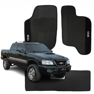 Imagem de Jogo 3 Peças Tapete Personalizado Bordado Chevrolet S10 CD 95 A 11 - V