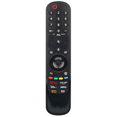 Imagem de Controle remoto de substituição de voz compatível com LG Smart TV OLED55G3PUA OLED42C3PUA 65UR8000AUA 43UR8000AUA OLED97M3PUA OLED77G3PUA 70UR8000AUA 55UR8000AUA OLED77C3PUA 55UR9000PUA OLED88ZZ 2PUA