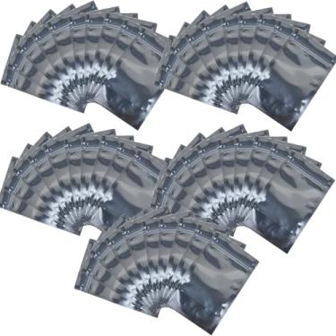 Imagem de XunLiu Sacos de armazenamento herméticos reutilizáveis de folha de alumínio (50, 12 cm x 20 cm + 4 cm/0,14 mm)