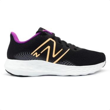 Imagem de Tênis New Balance Feminino 411v3 Corrida Preto/laranja Claro W411zq3 34