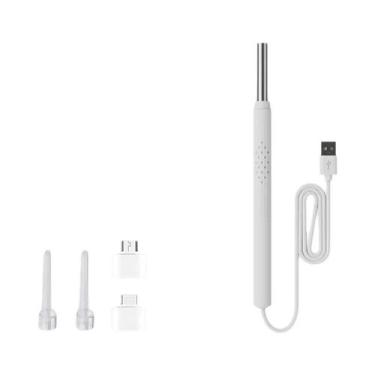 Imagem de Endoscópio Visual De Ouvido HD De 5,5 Mm USB Otoscópio Para Remoção De