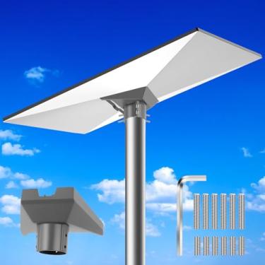 Imagem de MABCIRY Adaptador de tubo Starlink Gen 3, kit de montagem de adaptador de poste de liga de alumínio, kit de instalação de adaptador de tubo à prova de ferrugem, base de placa de montagem de suporte de