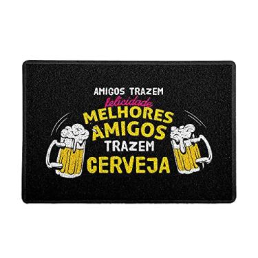 Imagem de Capacho/Tapete, tamanho 60x40cm, modelo MELHORES AMIGOS