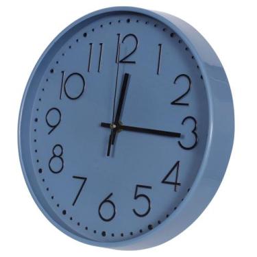 Imagem de Relógio De Parede Redondo Moderno Para Sala Quarto 30cm - Futuro Brasi