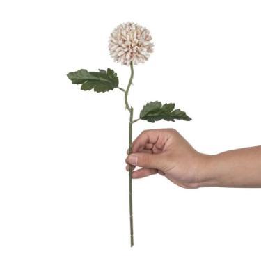 Imagem de Flores artificiais, bola de seda, crisântemo, buquê de noiva, casa, ar livre, jardim, quintal, festival (2 peças/3)