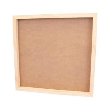 Imagem de Craftelier - Moldura de caixa de sombra de madeira 30,5 x 30,5 cm – Moldura de exibição de madeira natural com 2,8 cm de profundidade para layouts de álbuns de recortes | Capa de acetato de alta