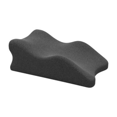 Imagem de Fenteer Travesseiro de cunha para a face para baixo, capa lavável, travesseiros para posição pernas, espuma viscoelástica macia, travesseiros para, Cinza Escuro