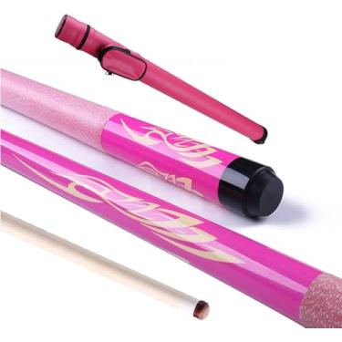 Imagem de Tacos De Bilhar Para Homens Profissional, Taco De Sinuca, Cabeça De Taco De 13mm, Maple Duro Canadense, 1/2 Split, Fácil De Transportar, Bastão De Bilhar Para Bar Ho, Black and White, 11mm