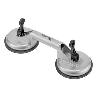 Imagem de MTX Ventosa Dupla de Alumínio Profissional 80kg – Fixação a Vácuo para Transporte Seguro de Vidros, Espelhos, Azulejos e Chapas Metálicas