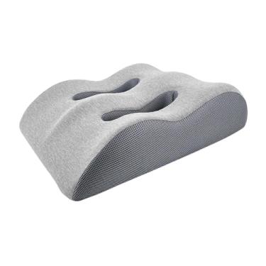 Imagem de ＫＬＫＣＭＳ Travesseiro de Espuma Viscoelástica para Elevação E Apoio de Pernas, Cinza claro, Tamanho real