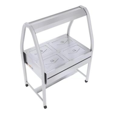 Imagem de Carrinho Térmico Buffet Banho-Maria Self-Service 4 Cubas Ibet, 220V