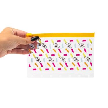 Imagem de Necessaire Ziplock Para Caderno de Discos P - Abelhas