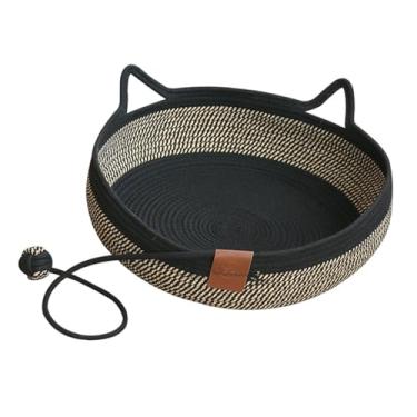 Imagem de Generic Cama para gatos, cesta, almofada arranhadora com design de orelha de gato, tapete arranhador leve, rede para gatos internos, dormitório de verão para, M