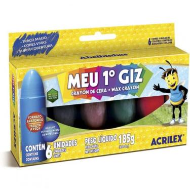 Imagem de Giz De Cera Meu Primeiro Giz 12 Cores Acrilex